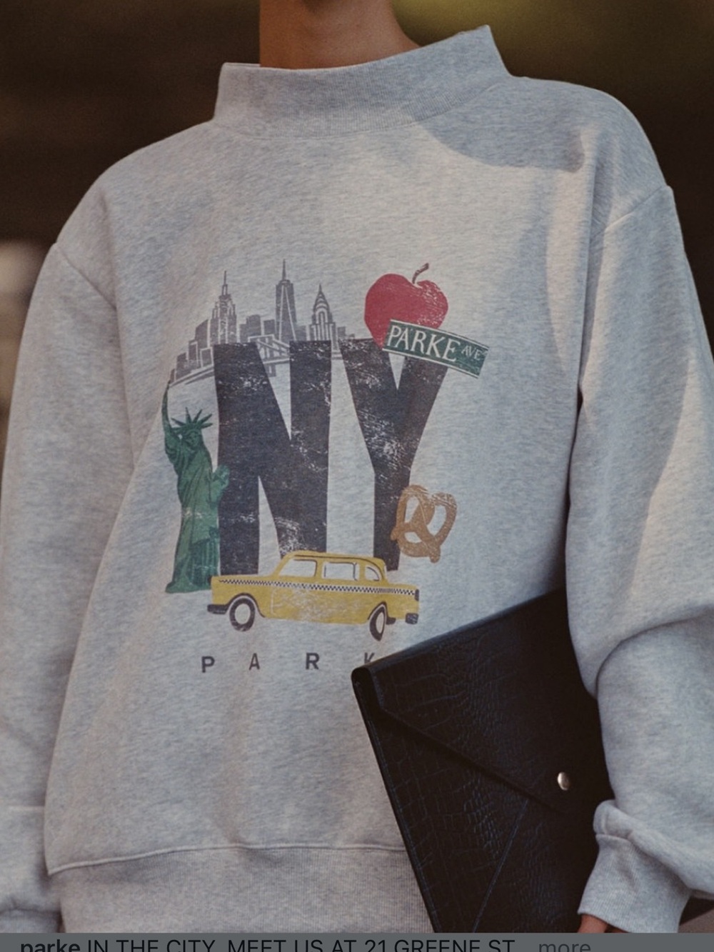 Parke NY Graphic Mockneck NWT